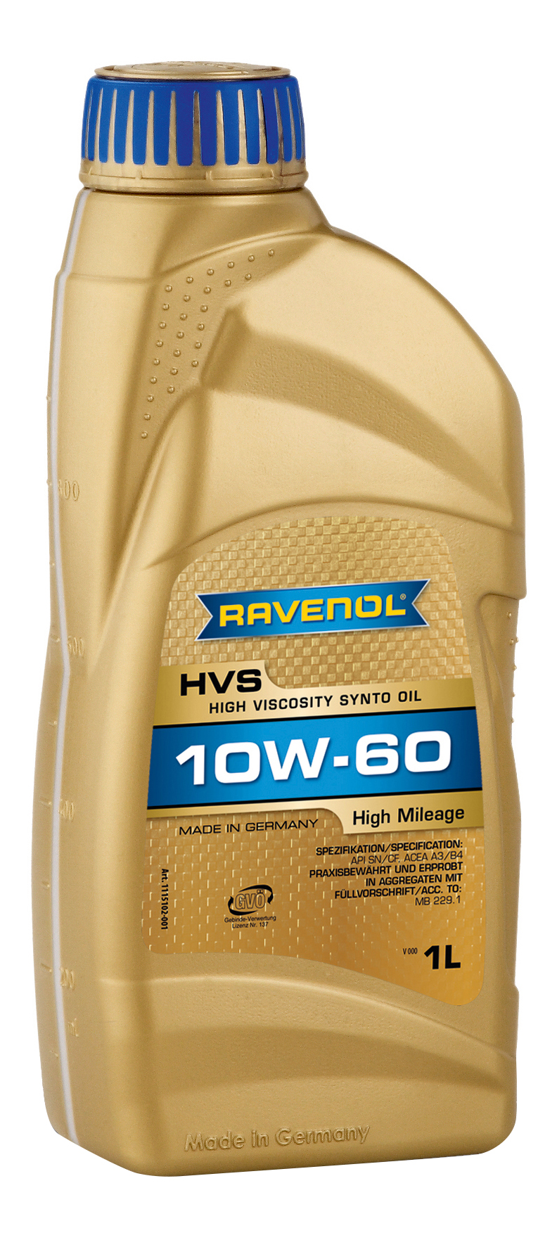 фото Моторное масло ravenol hvs high viscosity synto oil sae 10w-60 1л