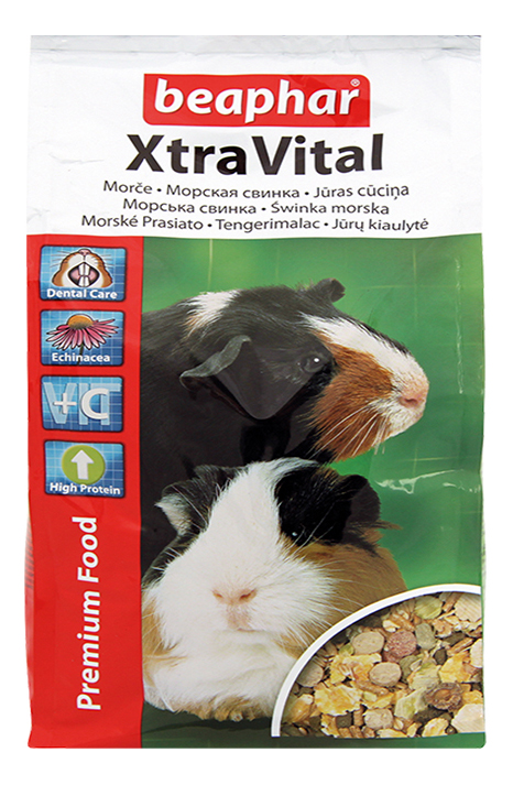 

Корм для морских свинок Beaphar Xtra Vital 2.5 кг 1 шт, корм для грызунов для морских свинок, 2,5кг