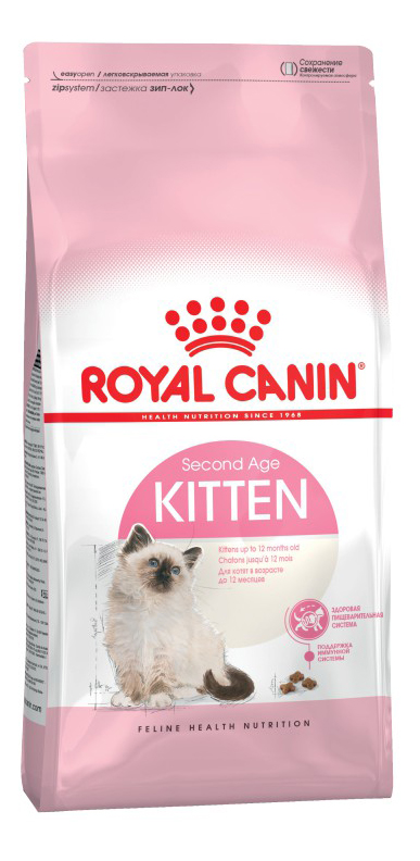 фото Сухой корм для котят royal canin second age kitten, от 4 до 12 месяцев, 2кг