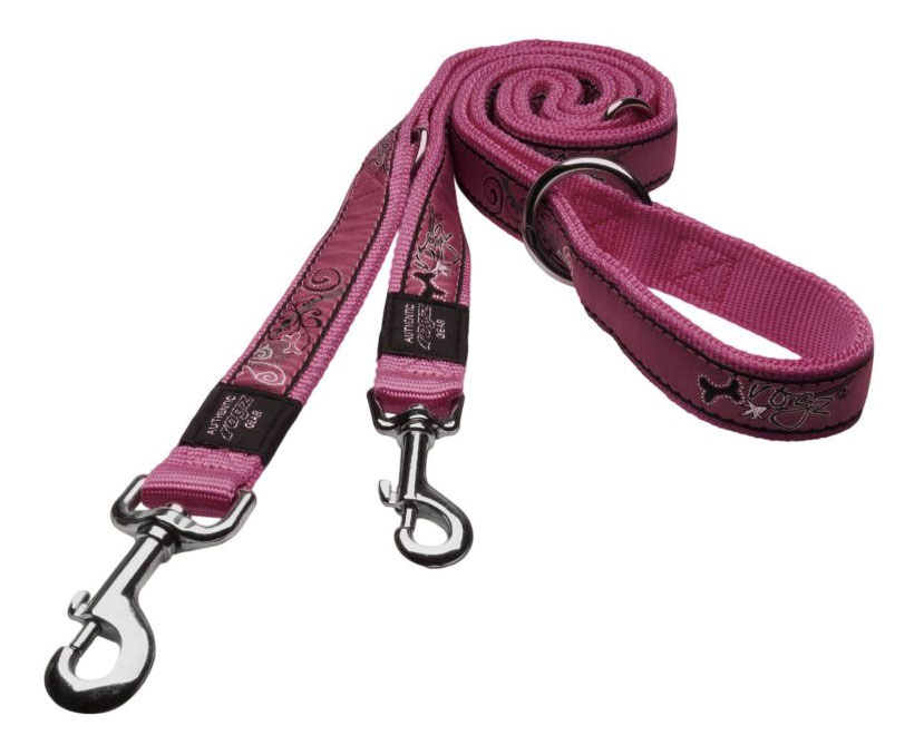 

Поводок перестежка для собак Rogz Fancy Dress L-20мм 1,8 м, Розовый HLM03BN, Fancy Dress