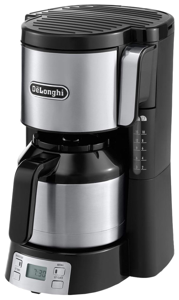 

Кофеварка капельного типа Delonghi ICM 15750 Black/Silver, Черный, ICM 15750