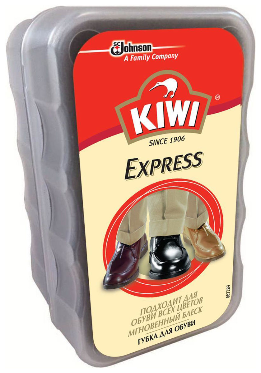 Губка для обуви Kiwi express губка бесцветная