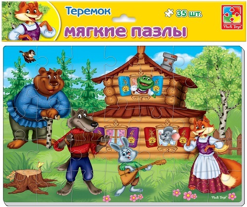 

Пазл Vladi Toys 35 деталей, Сказки: Теремок