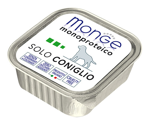 

Консервы для собак Monge Monoproteico Solo, кролик, 150г, Solo