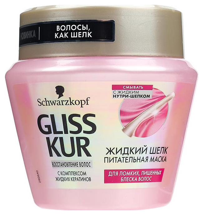 

Маска для волос Gliss Kur Жидкий шелк 300 мл, жидкий шелк