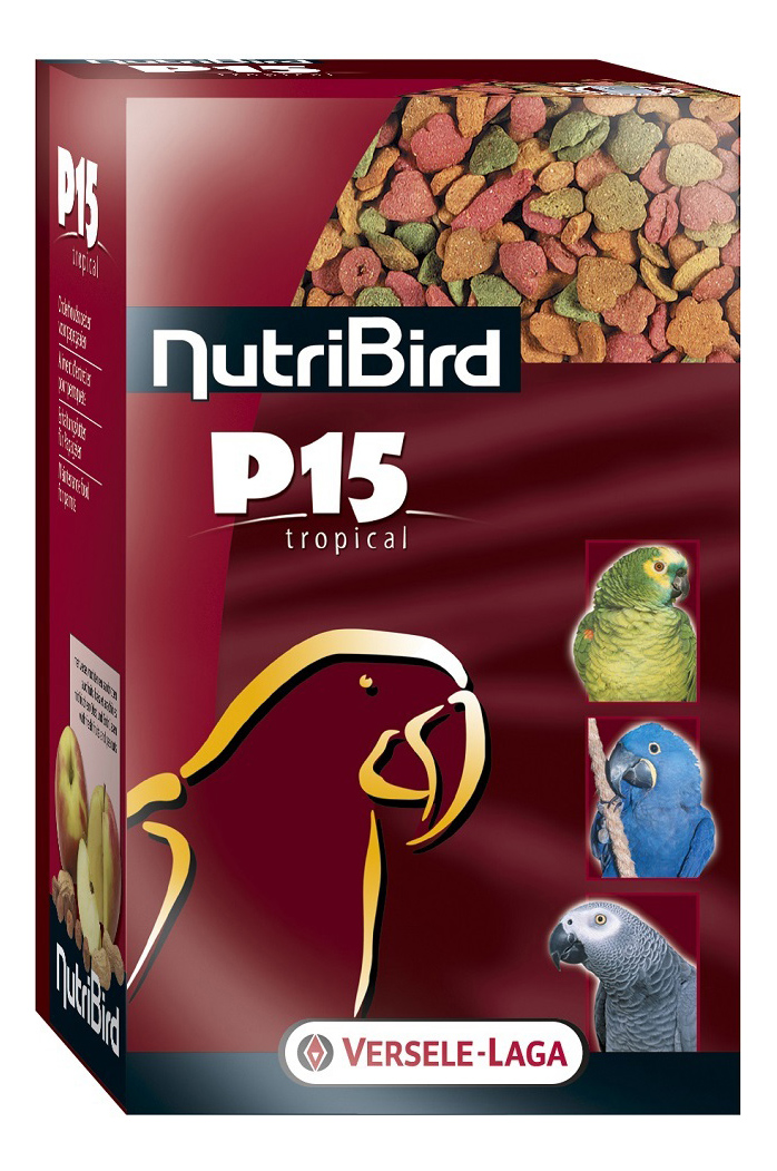 

Основной корм Versele-Laga Nutribird P15 Tropical для крупных попугаев 1000 г, Nutribird P15 Tropical