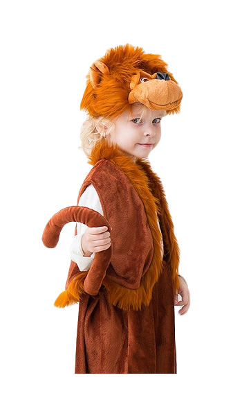 фото Карнавальный костюм бока обезьянка, цв. коричневый р.122