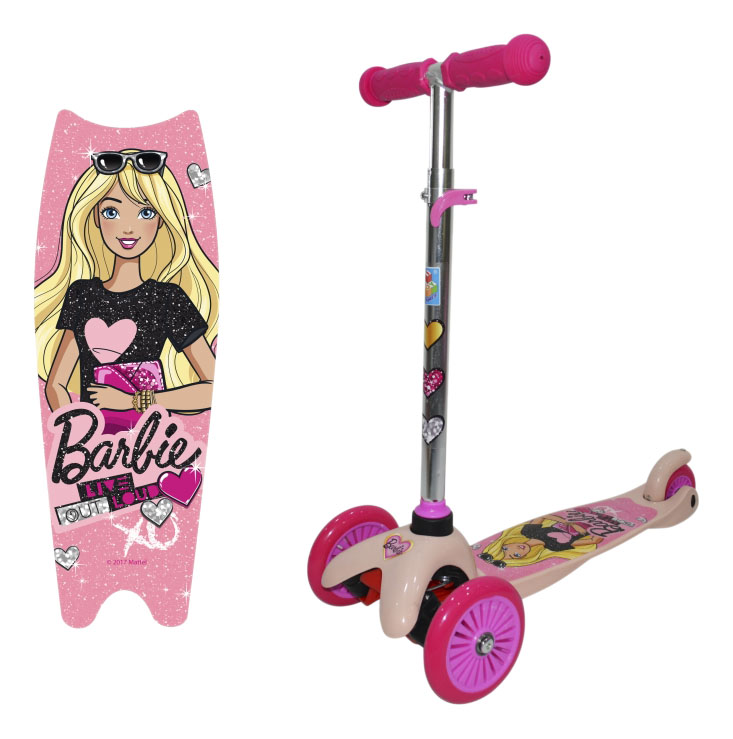 Кикборд детский Barbie 1toy Т11410