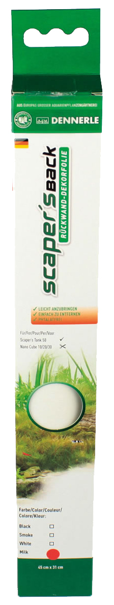 

Фон для аквариума Dennerle Scapers Back white белый, винил, 45x31 см, Scapers Back