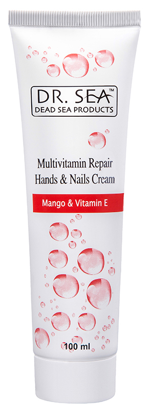 Крем для рук и ногтей Dr. Sea мультивитаминный, с манго и витамином Е, 100 мл she s lab крем для рук разглаживающий манго 50