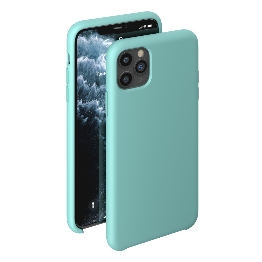 фото Чехол deppa liquid silicone case для apple iphone 11 pro max (мятный)