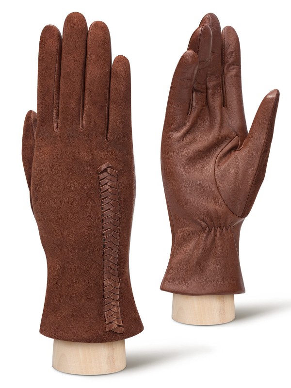 Перчатки женские Eleganzza IS817 коричневые 7