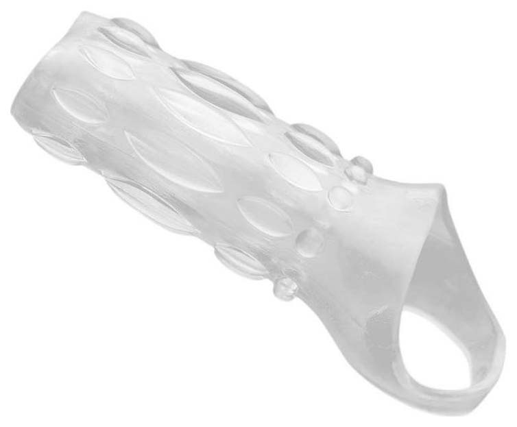 фото Насадка xr brands clear sensations enhancer sex sleeve с кольцом для мошонки 11,5 см