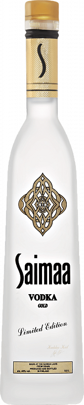 

Водка Saimaa Beverages, Gold Limited Edition, мед, 40 %, 500 мл