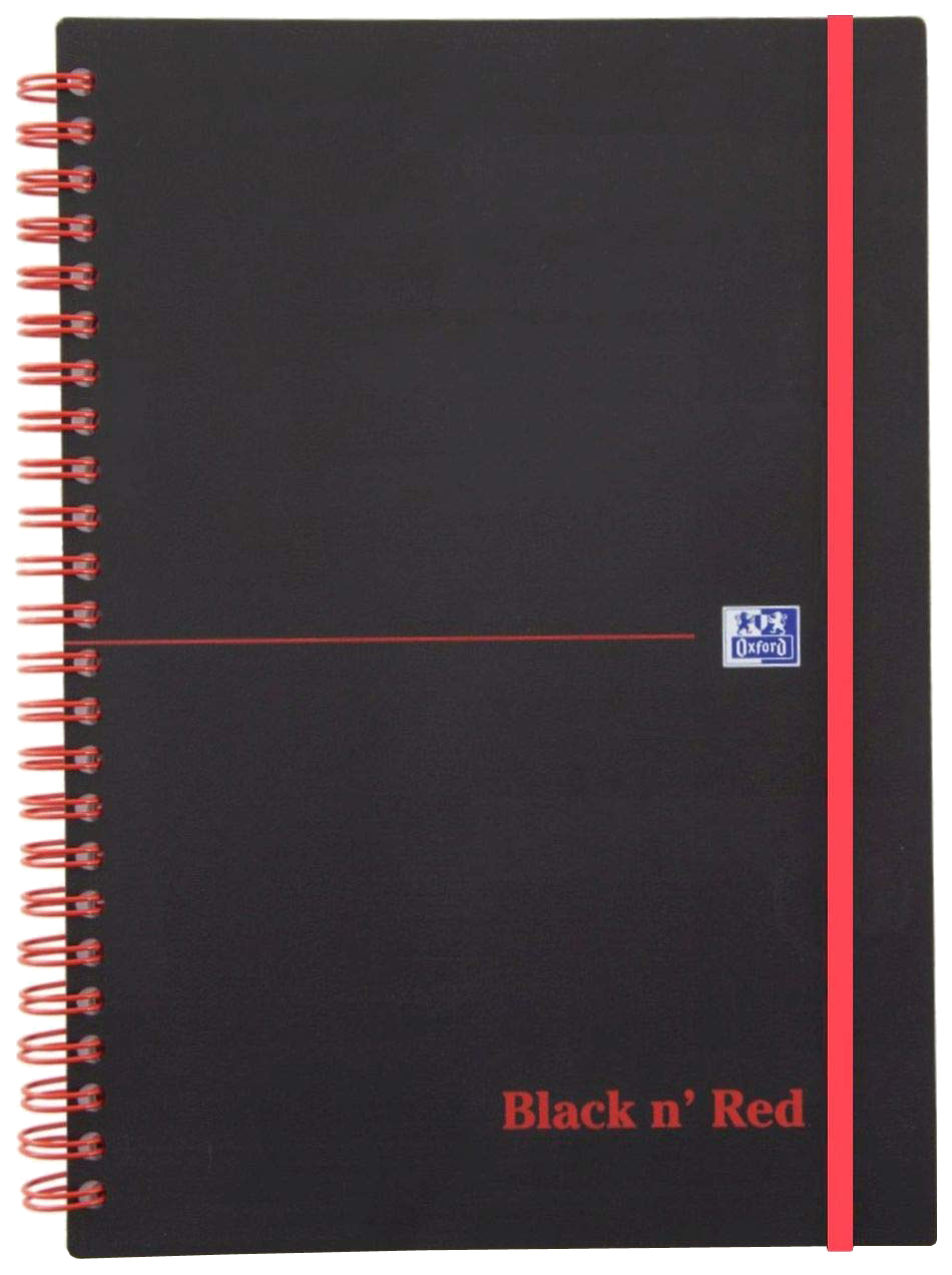 

Блокнот Oxford University Press Black n' Red, A4, 70 листов, клетка Черный/Бордовый