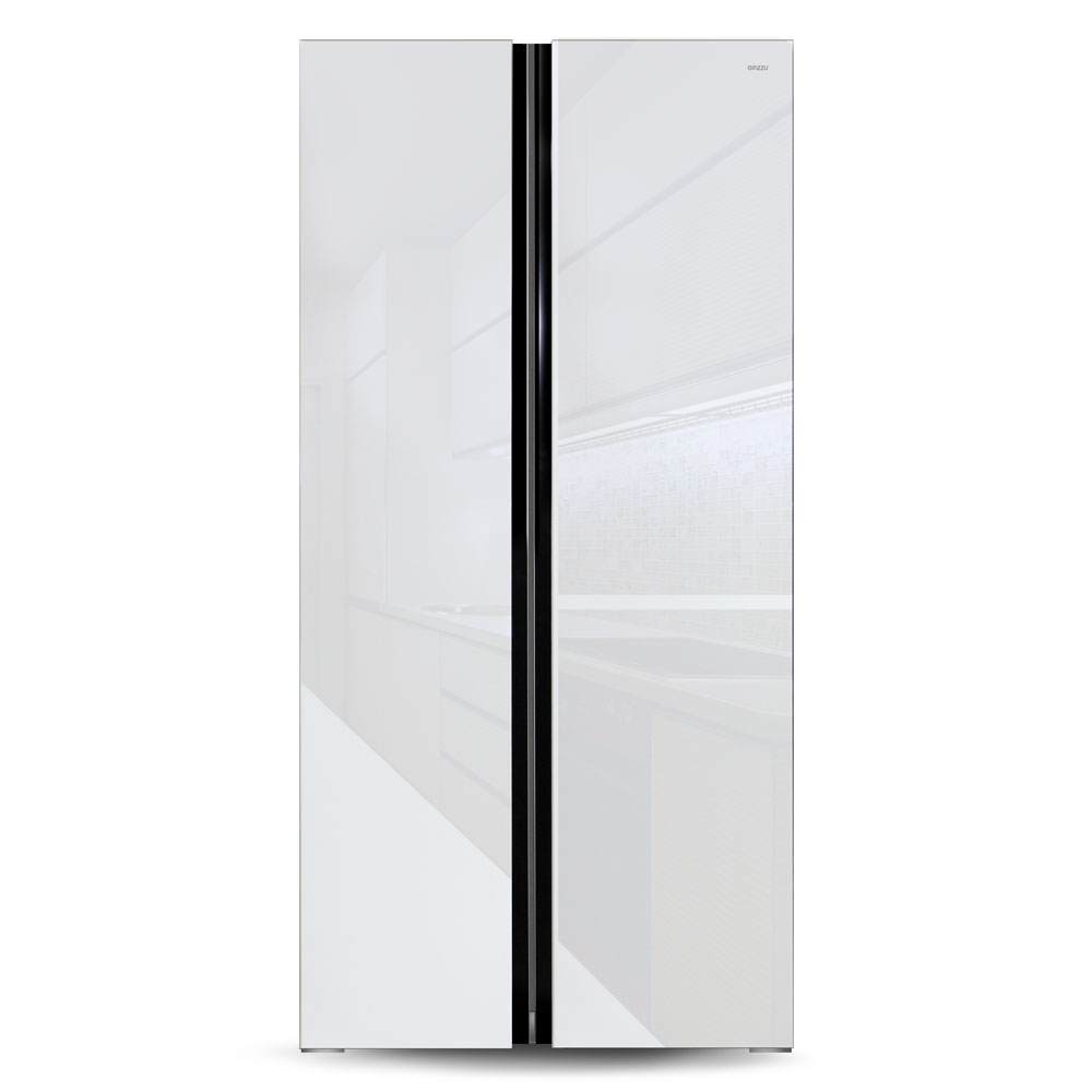 

Холодильник Side-by-Side Ginzzu NFK-462 White Glass, NFK-462