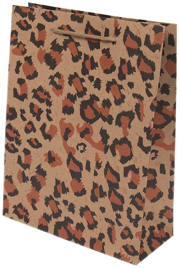 

Пакет бумажный "Леопард", 19x24,5x8 см