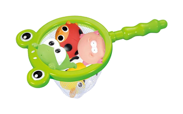 фото Игрушка для ванной junfa toys сачок с фигурками животных