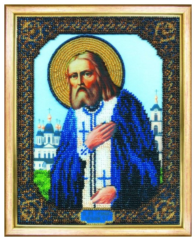 

Вышивка бисером Чарiвна Мить Икона Преподобному Серафиму Саровскому Б-1025