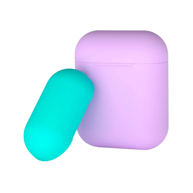 фото Чехол deppa для airpods violet/mint