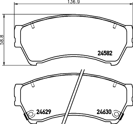 

Комплект тормозных колодок Hella 8DB355013761