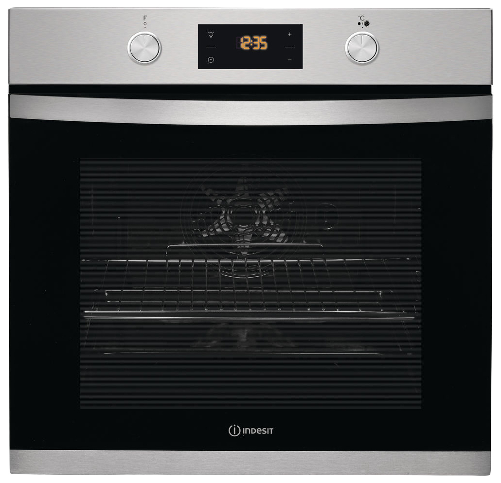 фото Встраиваемый электрический духовой шкаф indesit ifw 3544 jh ix silver