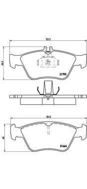 

Комплект тормозных колодок Brembo P50023