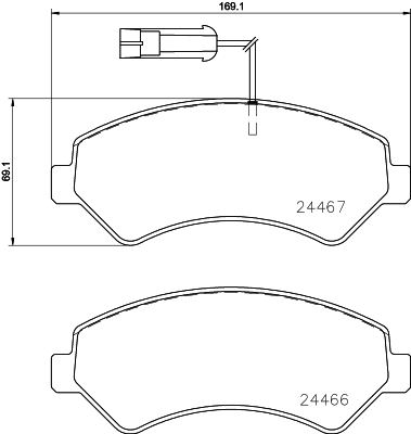 

Тормозные колодки HELLA PAGID/BEHR 8DB355023011
