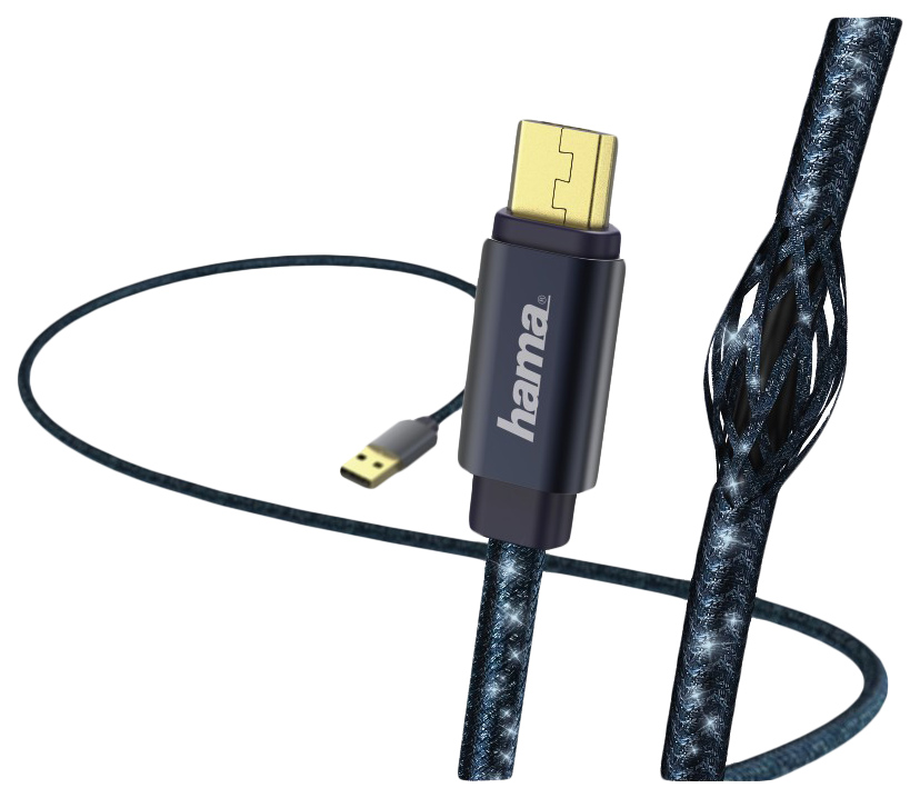 фото Кабель hama 183204 microusb 1,5м blue