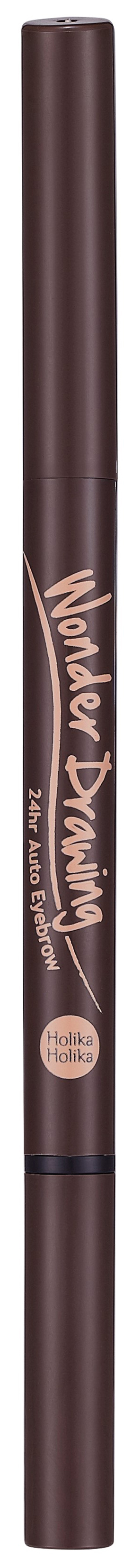 фото Карандаш для бровей holika holika wonder drawing 24hr auto eyebrow 02 dark brown 2 г