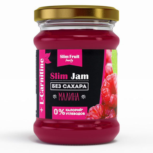 

Джем SladMiks slim jam бескалорийный малина 250 г