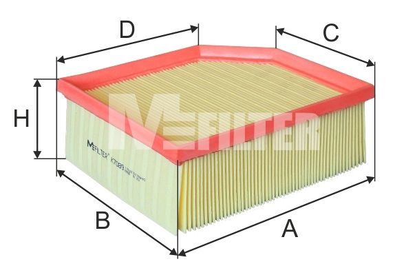 

Фильтр воздушный MFILTER K 7089