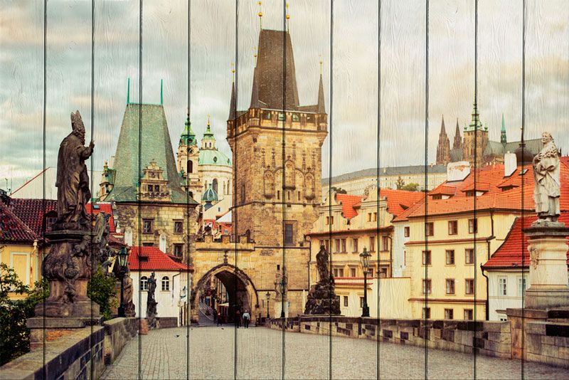 

Картина на дереве Карлов мост Прага 80x120 см, Дом Корлеоне