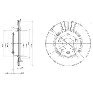 

Тормозной диск DELPHI BG3417C