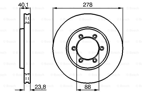 фото Тормозной диск bosch 0986478967