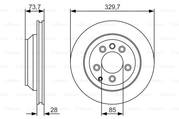 фото Тормозной диск bosch 0986479s20