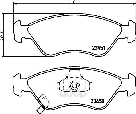 

Комплект тормозных колодок Hella 8DB355009931