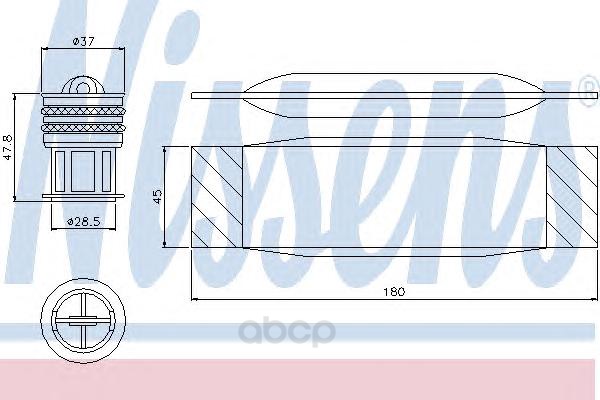 

Осушитель кондиционера Nissens для Audi A3, S3 1.2tfsi 03- 95490