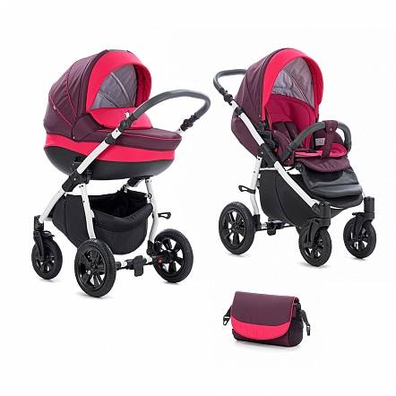 

Коляска Tutis Tapu 2 в 1 403 бургундский малиновый, Tapu