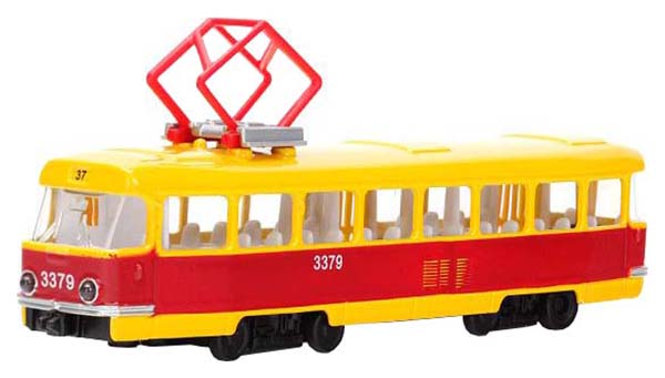 Технопарк Трамвай инерционный (свет+звук) масштаб 1:43 арт. CT12-463-2 технопарк трамвай ct12 463 2