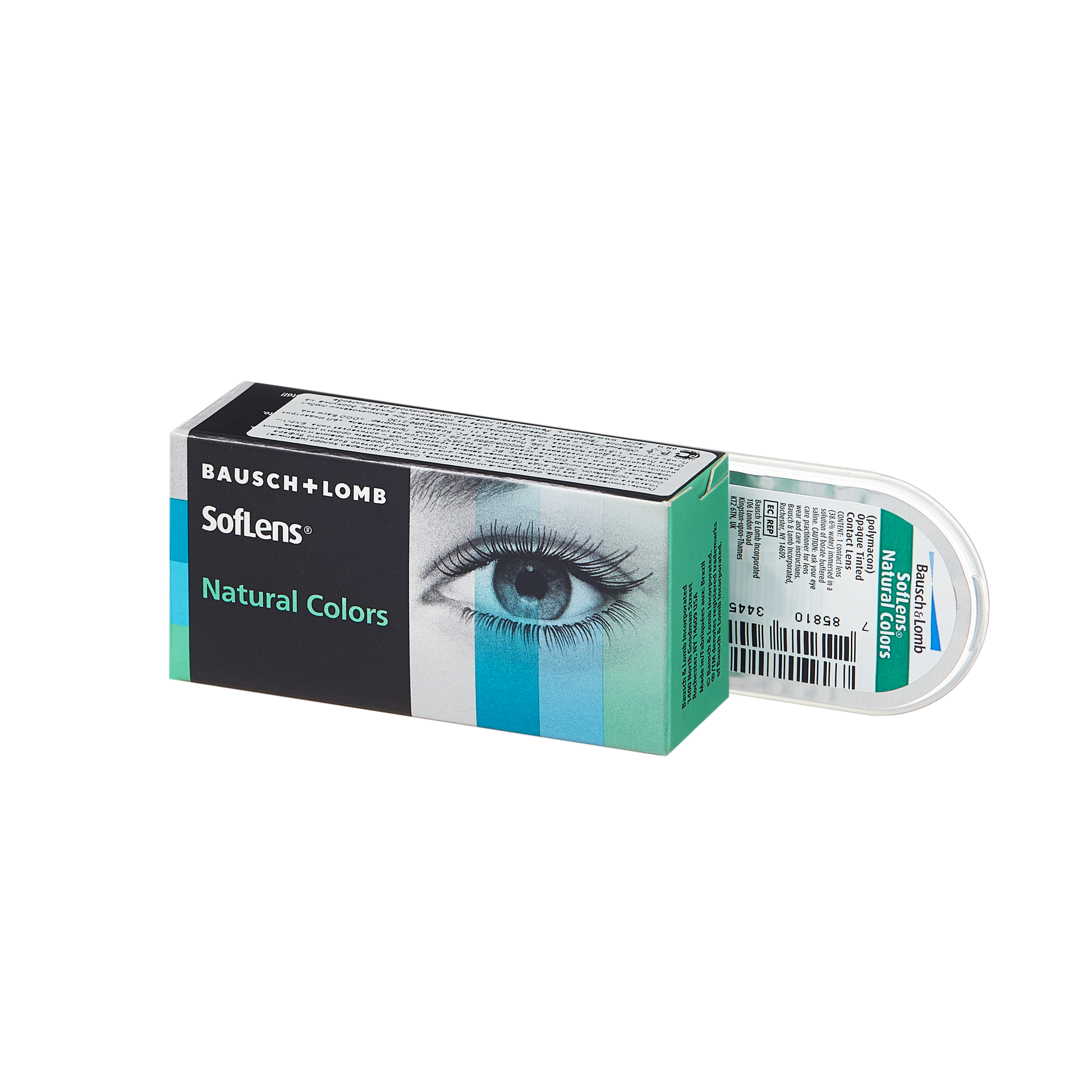 Контактные линзы SofLens Natural Colors 2 линзы -3, 00 aquamarine  - купить со скидкой