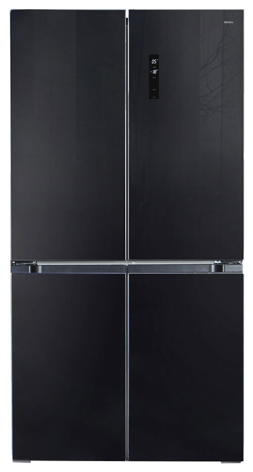 Холодильник Ginzzu NFK-575 черный холодильник ginzzu nfk 615 золотистый