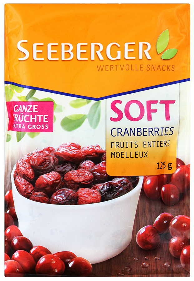 

Сухофрукты Seeberger клюква мягкая 125 г