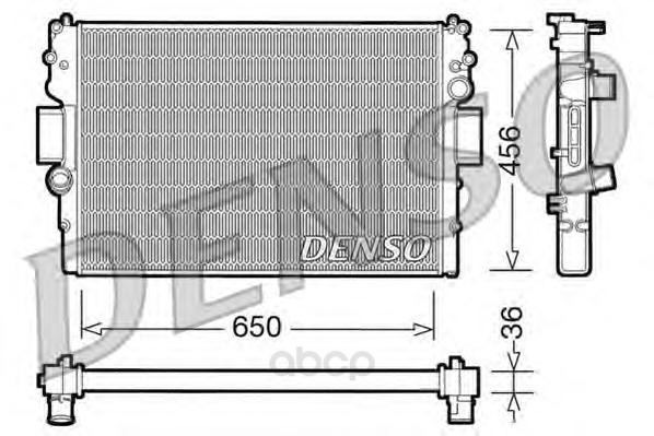 Радиатор 650x456 Denso DRM12007