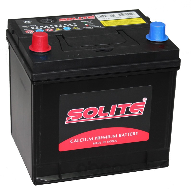 Аккумулятор автомобильный Solite CMF26550 60А/ч 550А полярность прямая