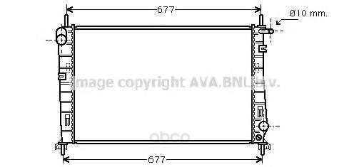 фото Радиатор охлаждения двигателя ava fda2266