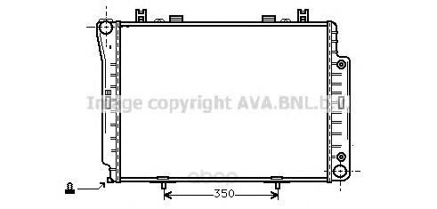 

Радиатор охлаждения двигателя Ava MSA2144