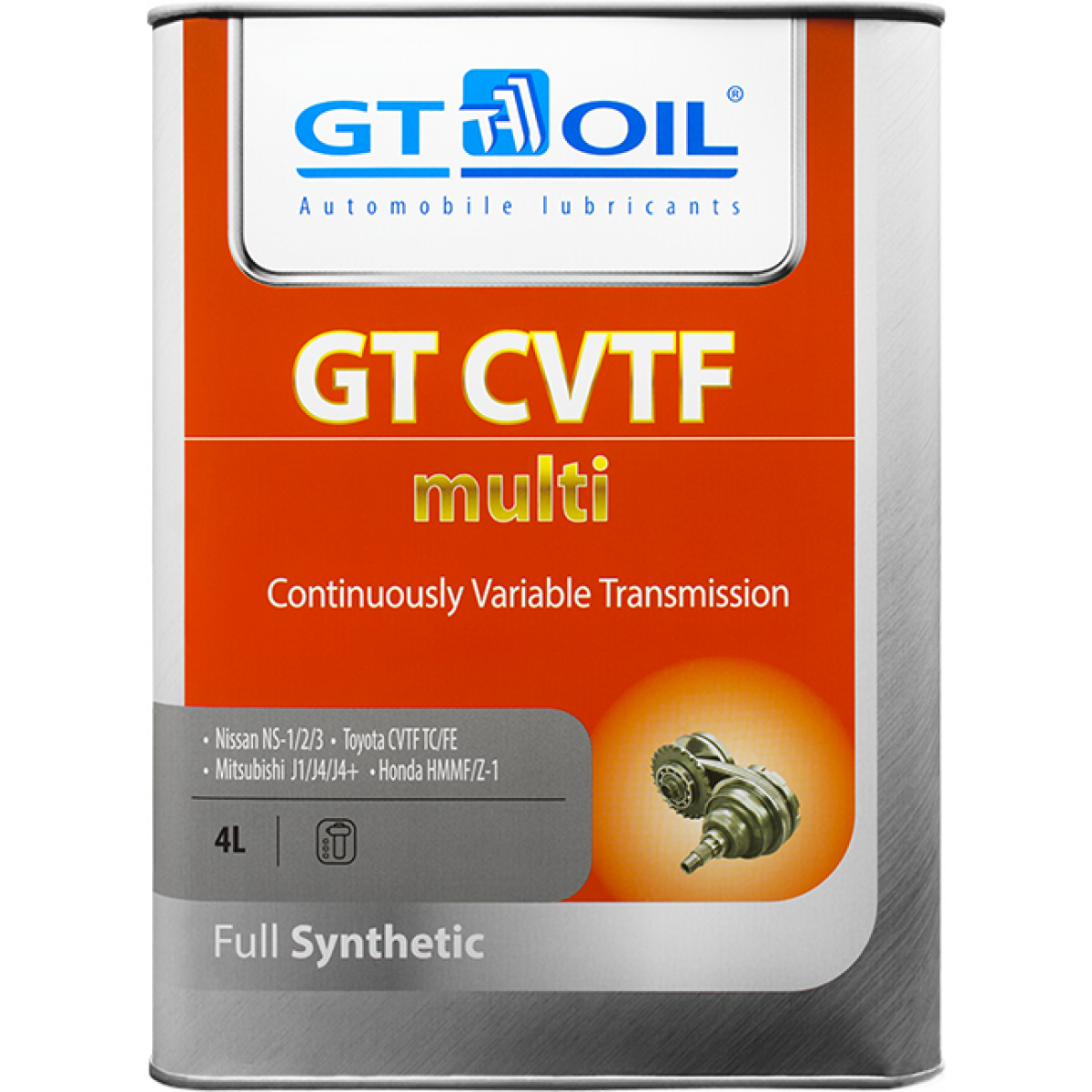 фото Трансмиссионное масло gt-oil atf cvtf multi 4л gt oil