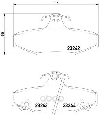 

Тормозные колодки Textar дисковые 2324201