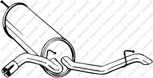 

Глушитель выхлопной системы Audi A2 16V 02-05 bosal 105225